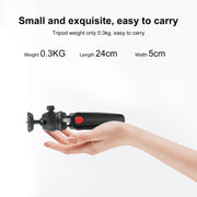 PULUZ Mini VLOG Live Stabilizer Stand Tripod with Phone Clamp for Smartphones (Red)