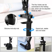 PULUZ Live Broadcast Desktop Articulating Arm Holder with Phone Clamp (Black)