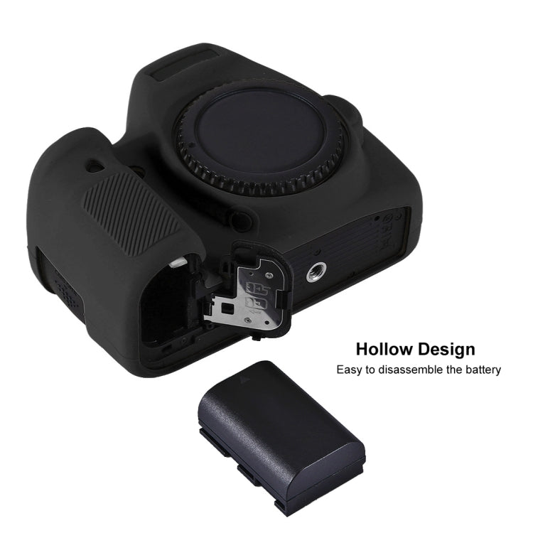 PULUZ Soft Silicone Protective Case for Canon EOS 6D(Black)