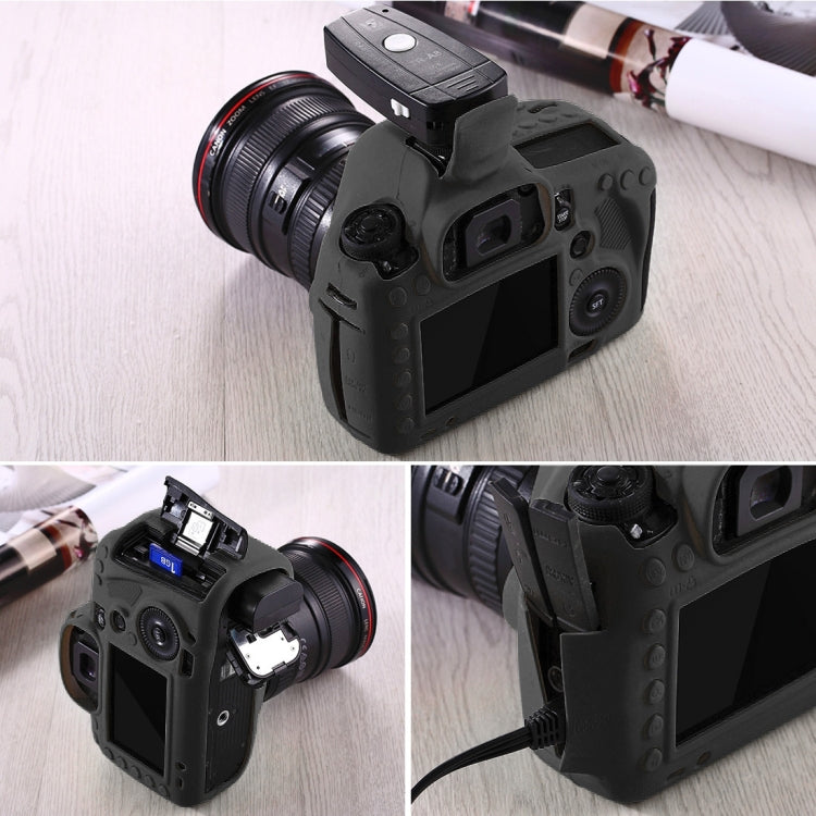 PULUZ Soft Silicone Protective Case for Canon EOS 5D Mark III / 5D3(Black)