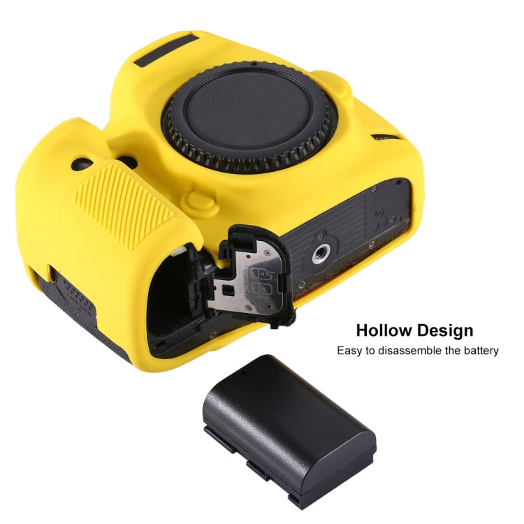 PULUZ Soft Silicone Protective Case for Canon EOS 5D Mark III / 5D3(Yellow)