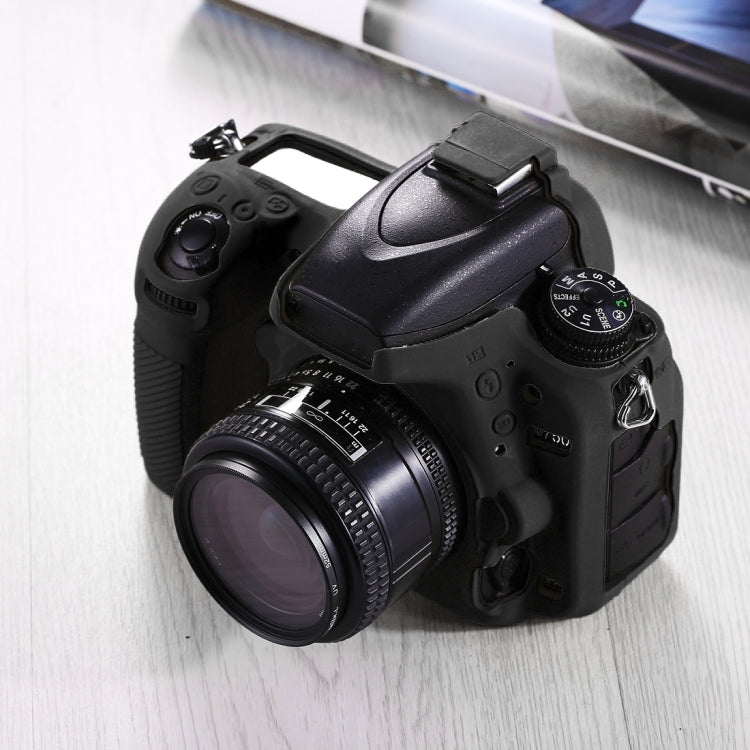 PULUZ Soft Silicone Protective Case for Nikon D750(Black)