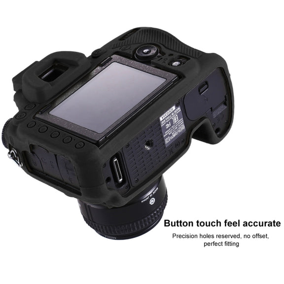 PULUZ Soft Silicone Protective Case for Nikon D750(Black)