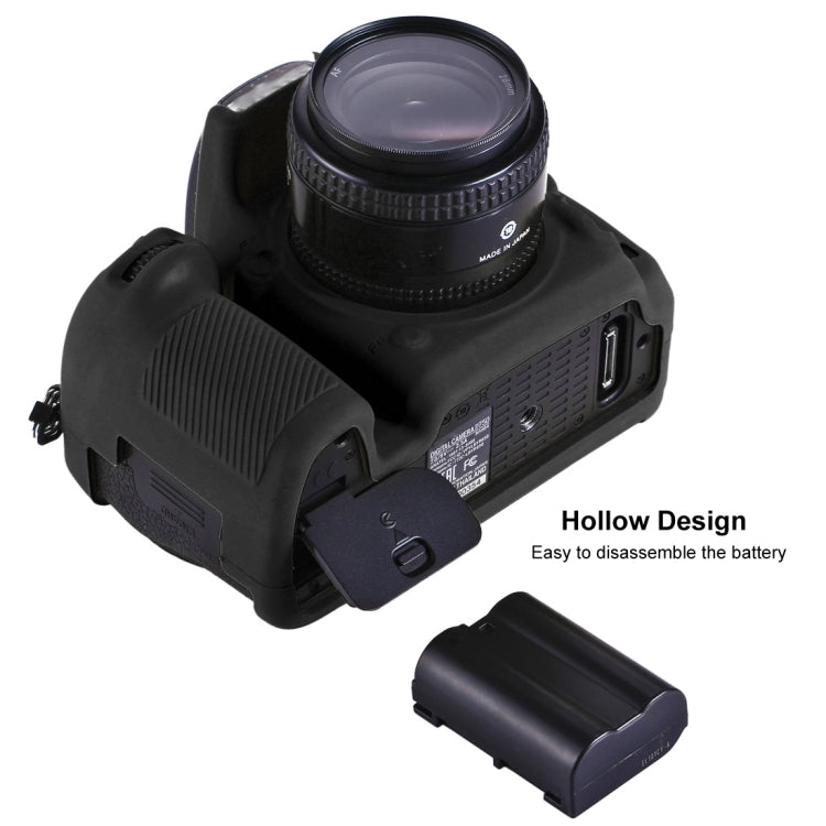 PULUZ Soft Silicone Protective Case for Nikon D750(Black)
