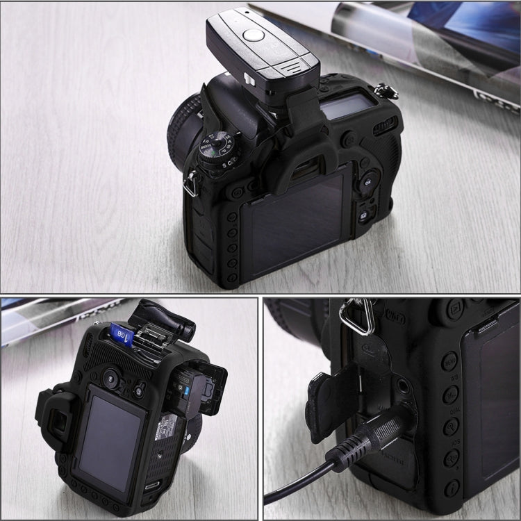 PULUZ Soft Silicone Protective Case for Nikon D750(Black)