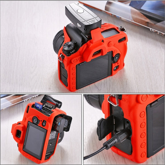 PULUZ Soft Silicone Protective Case for Nikon D750(Red)