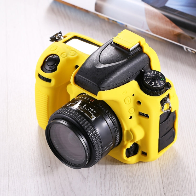 PULUZ Soft Silicone Protective Case for Nikon D750(Yellow)