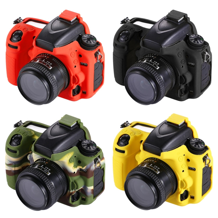 PULUZ Soft Silicone Protective Case for Nikon D750(Red)