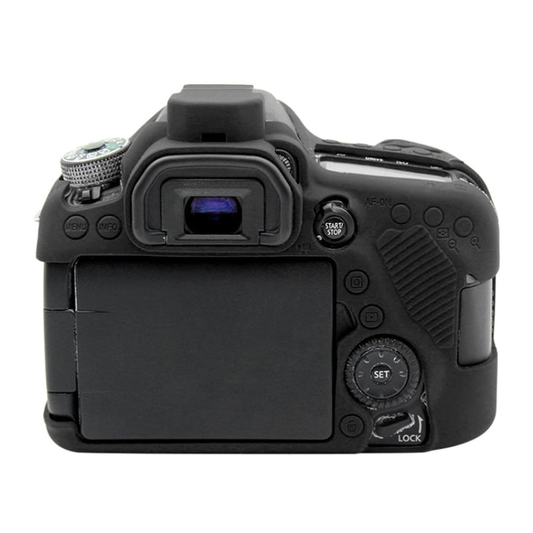 PULUZ Soft Silicone Protective Case for Canon EOS 80D(Black)