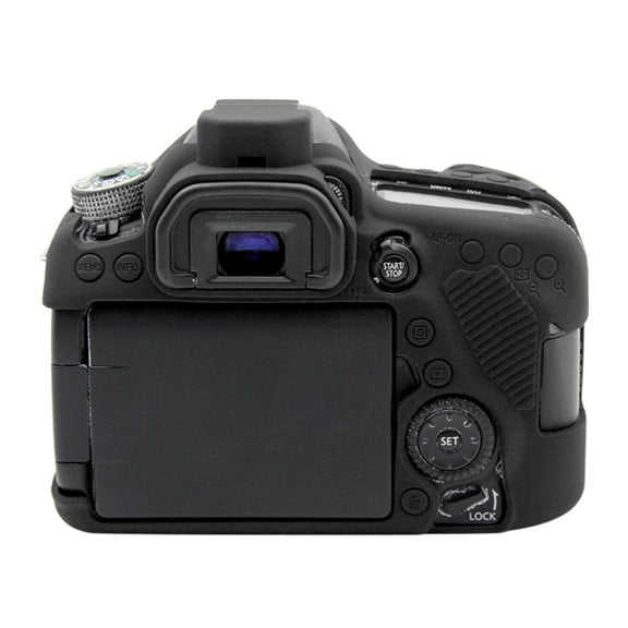 PULUZ Soft Silicone Protective Case for Canon EOS 80D(Black)