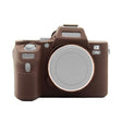 PULUZ Soft Silicone Protective Case for Sony ILCE-7MII / 7SMII / 7RMII(Coffee) - Protective Case by PULUZ | Online Shopping South Africa | PMC TechLife | Buy Now Pay Later Mobicred