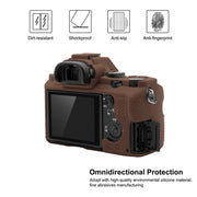 PULUZ Soft Silicone Protective Case for Sony ILCE-7MII / 7SMII / 7RMII(Coffee)