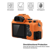 PULUZ Soft Silicone Protective Case for Sony ILCE-7MII / 7SMII / 7RMII(Orange)