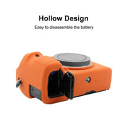 PULUZ Soft Silicone Protective Case for Sony ILCE-7MII / 7SMII / 7RMII(Orange)