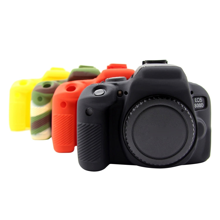 PULUZ Soft Silicone Protective Case for Canon EOS 800D(Black)