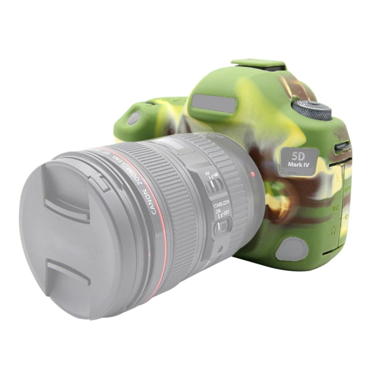 PULUZ Soft Silicone Protective Case for Canon EOS 5D Mark IV(Camouflage)