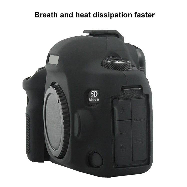 PULUZ Soft Silicone Protective Case for Canon EOS 5D Mark IV(Black)