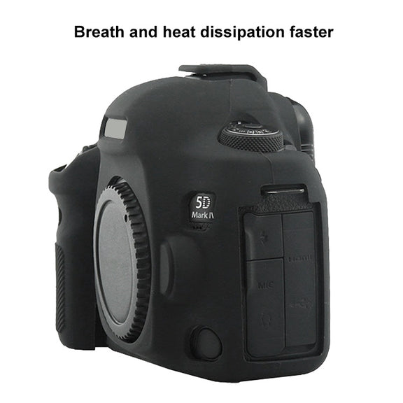 PULUZ Soft Silicone Protective Case for Canon EOS 5D Mark IV(Black)