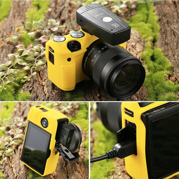 PULUZ Soft Silicone Protective Case for Canon EOS M3(Yellow)