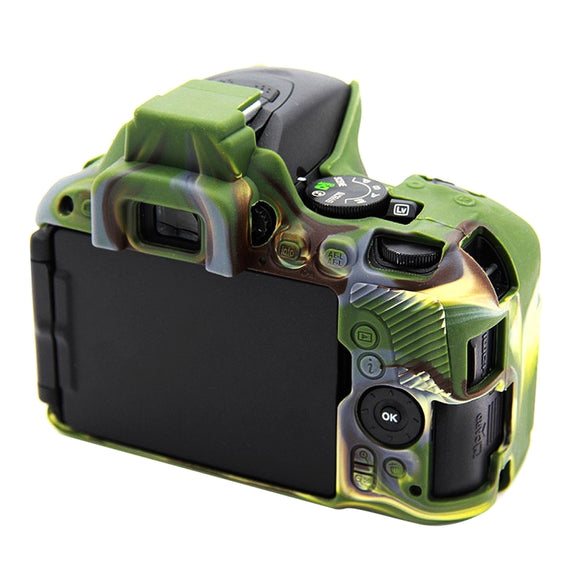 PULUZ Soft Silicone Protective Case for Nikon D5500 / D5600(Camouflage)