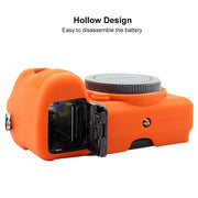 PULUZ Soft Silicone Protective Case for Sony ILCE-6500(Orange)