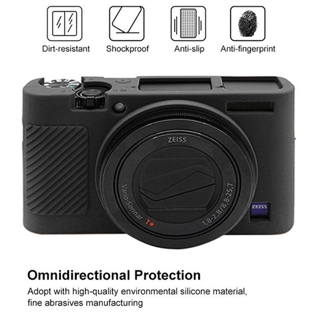 PULUZ Soft Silicone Protective Case for Sony RX100 III / IV / V(Black)