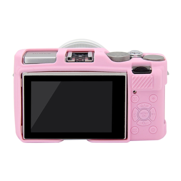 PULUZ Soft Silicone Protective Case for FUJIFILM X-A3 / X-A10(Pink)