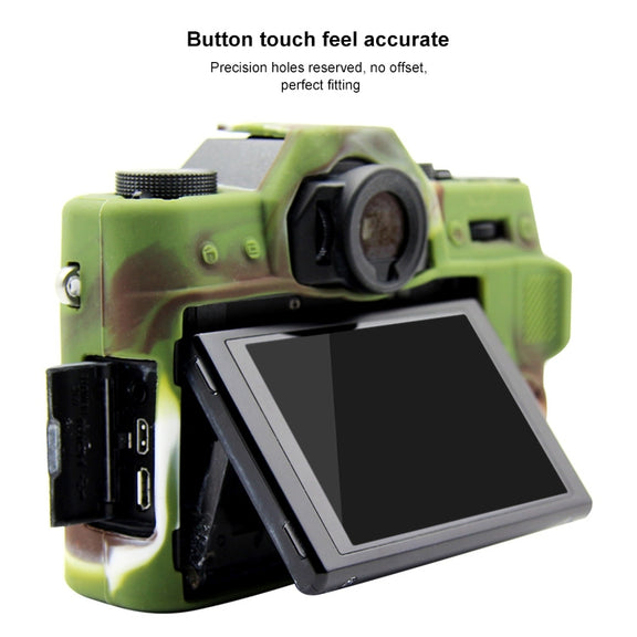 PULUZ Soft Silicone Protective Case for FUJIFILM XT10(Camouflage)