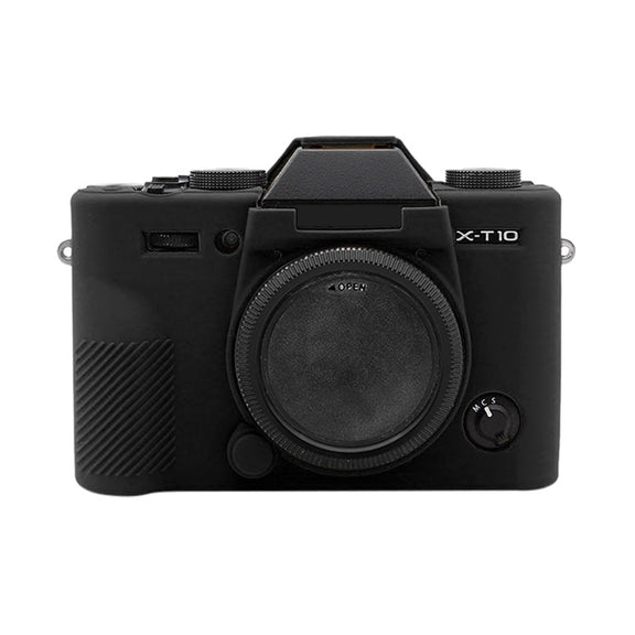 PULUZ Soft Silicone Protective Case for FUJIFILM XT10(Black)