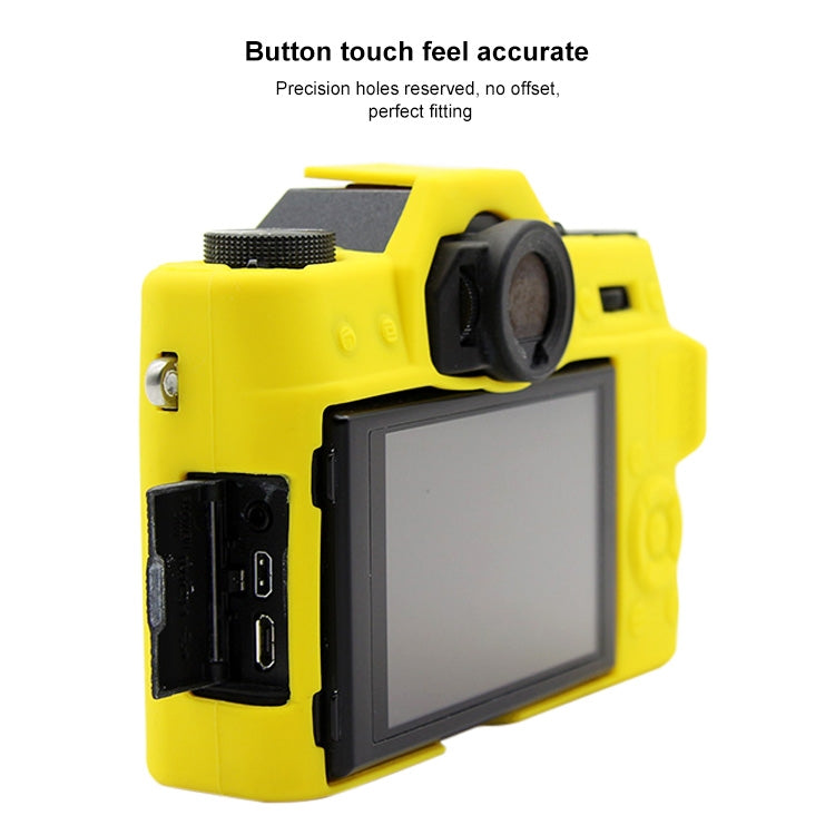 PULUZ Soft Silicone Protective Case for FUJIFILM XT10(Yellow)