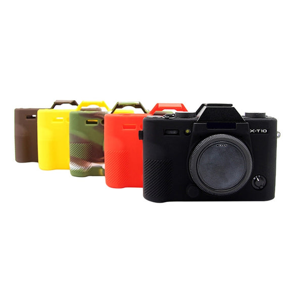 PULUZ Soft Silicone Protective Case for FUJIFILM XT10(Black)