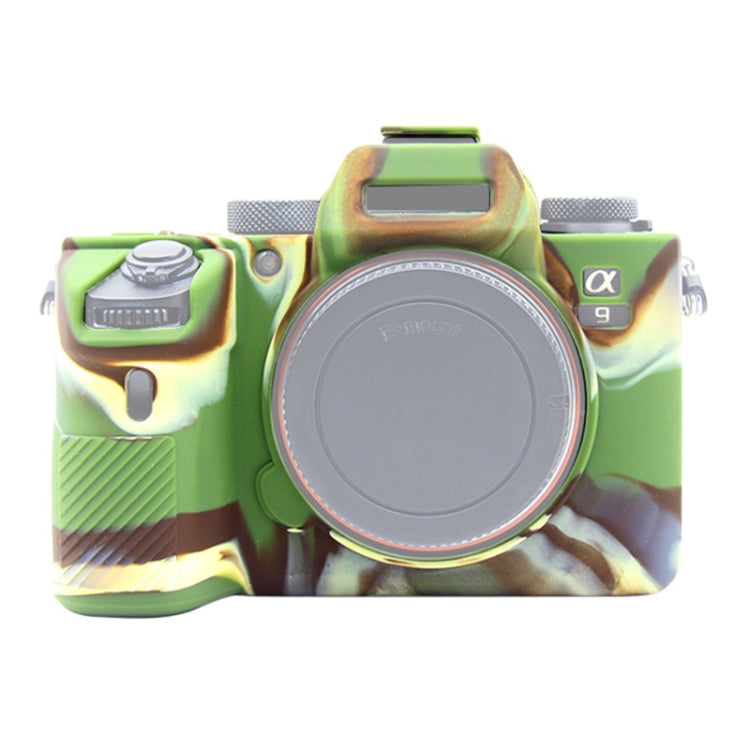 PULUZ Soft Silicone Protective Case for Sony A9 (ILCE-9) / A7 III/ A7R  III(Camouflage)