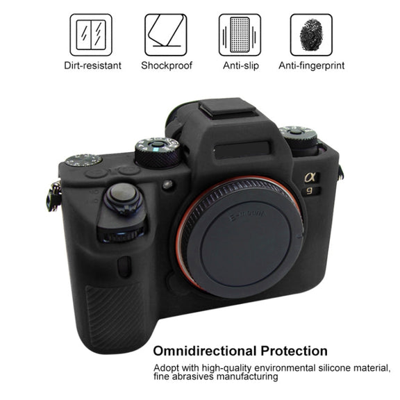 PULUZ Soft Silicone Protective Case for Sony A9 (ILCE-9) / A7 III/ A7R  III(Black)