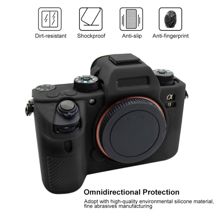 PULUZ Soft Silicone Protective Case for Sony A9 (ILCE-9) / A7 III/ A7R  III(Black)