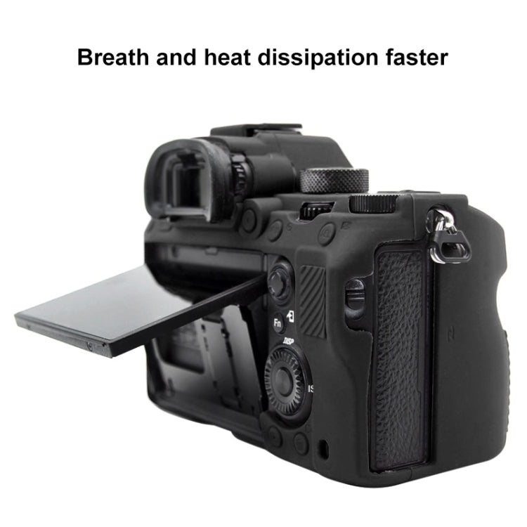 PULUZ Soft Silicone Protective Case for Sony A9 (ILCE-9) / A7 III/ A7R  III(Black)