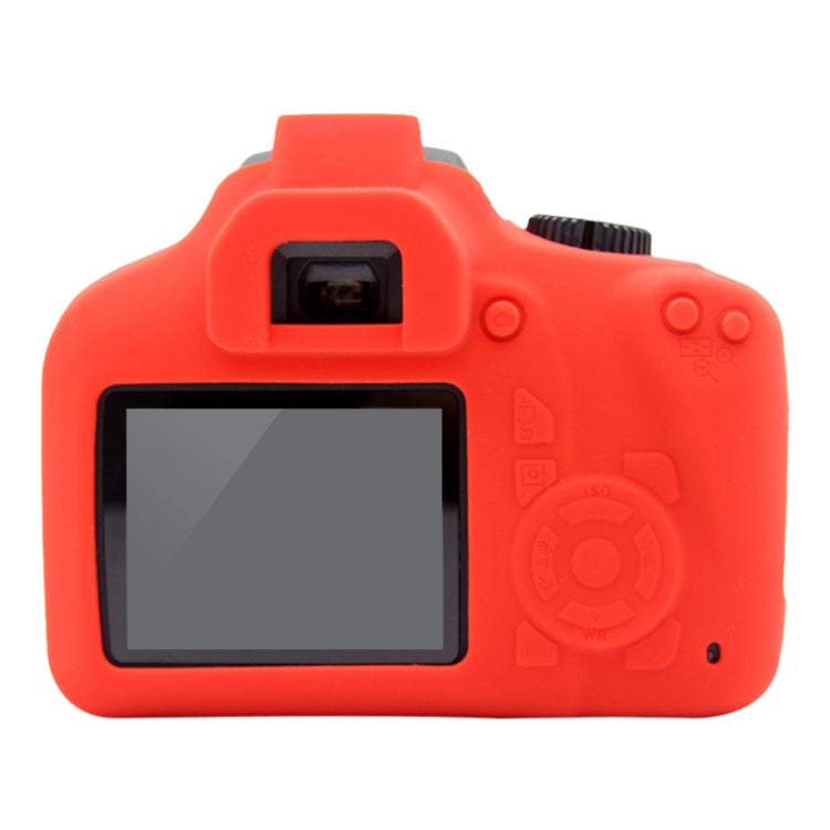 PULUZ Soft Silicone Protective Case for Canon EOS 3000D / 4000D(Red)