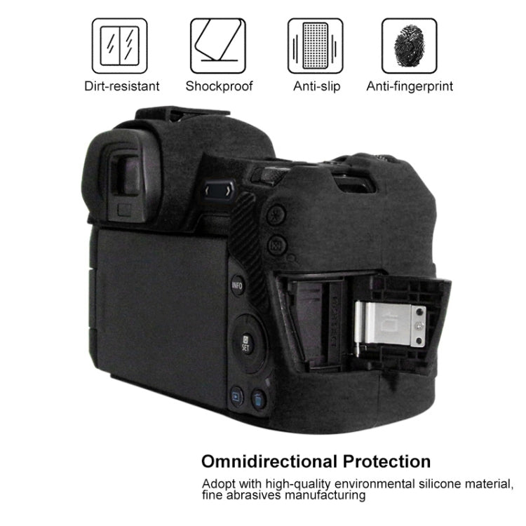 PULUZ Soft Silicone Protective Case for Canon EOS R(Black)