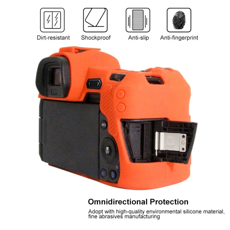 PULUZ Soft Silicone Protective Case for Canon EOS R(Orange)