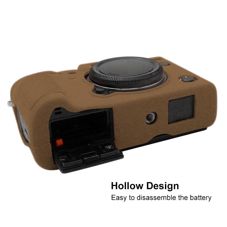PULUZ Soft Silicone Protective Case for FUJIFILM XT3(Coffee)