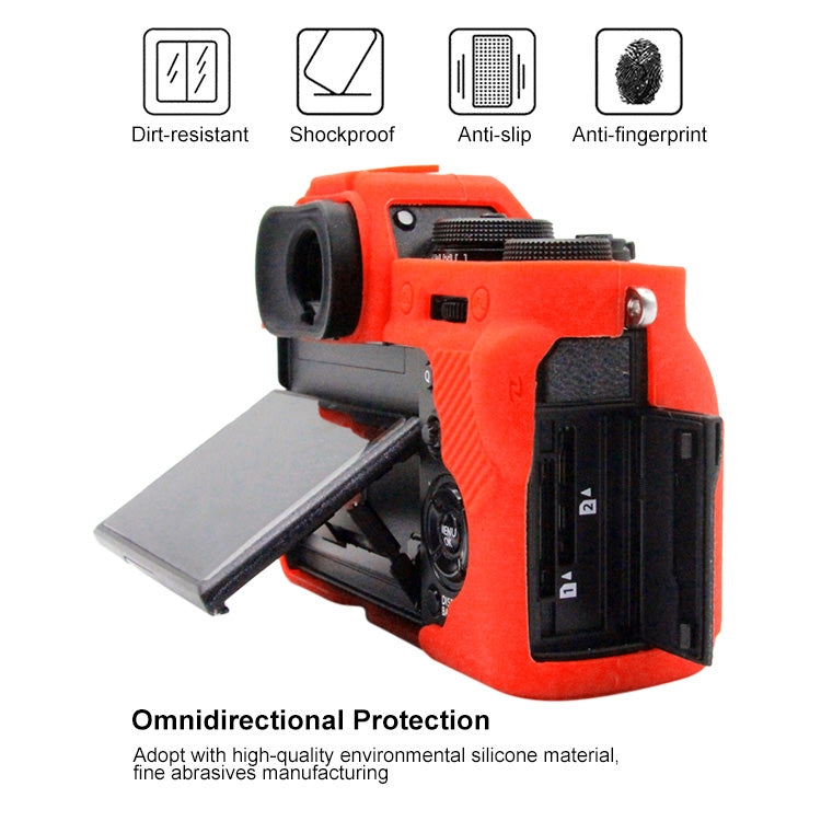 PULUZ Soft Silicone Protective Case for FUJIFILM XT3(Red)