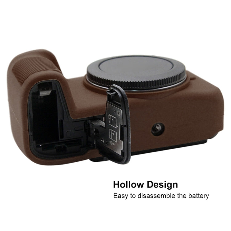 PULUZ Soft Silicone Protective Case for Canon EOS RP(Coffee)