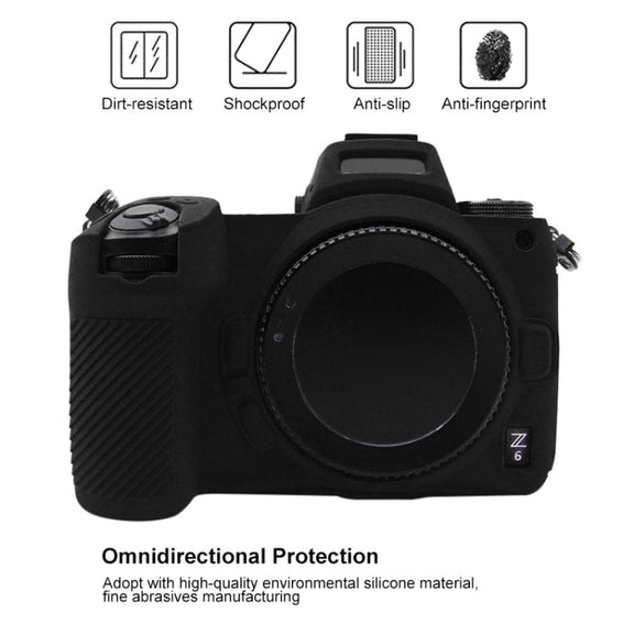 PULUZ Soft Silicone Protective Case for Nikon Z6 / Z7(Black)