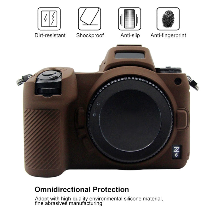 PULUZ Soft Silicone Protective Case for Nikon Z6 / Z7(Coffee)