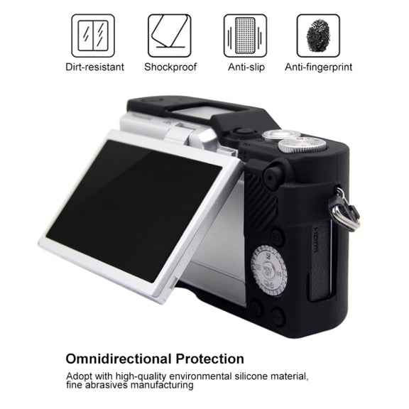 PULUZ Soft Silicone Protective Case for Panasonic Lumix GF10(Black)