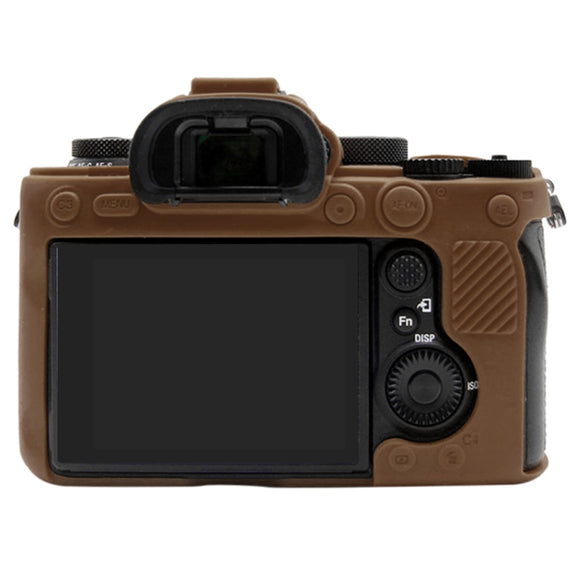 PULUZ Soft Silicone Protective Case for Sony ILCE-9M2/ Alpha 9 II / A92(Coffee)