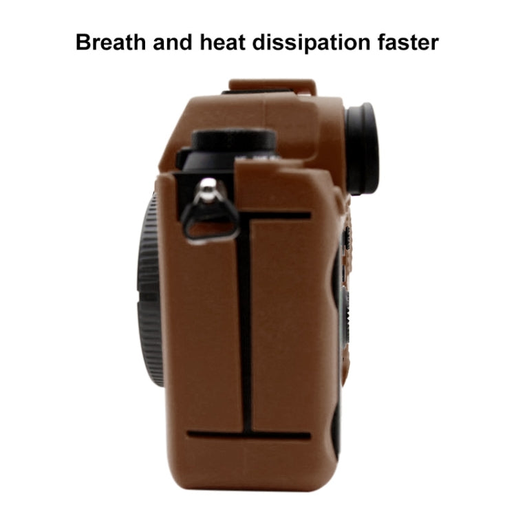 PULUZ Soft Silicone Protective Case for Sony ILCE-9M2/ Alpha 9 II / A92(Coffee)