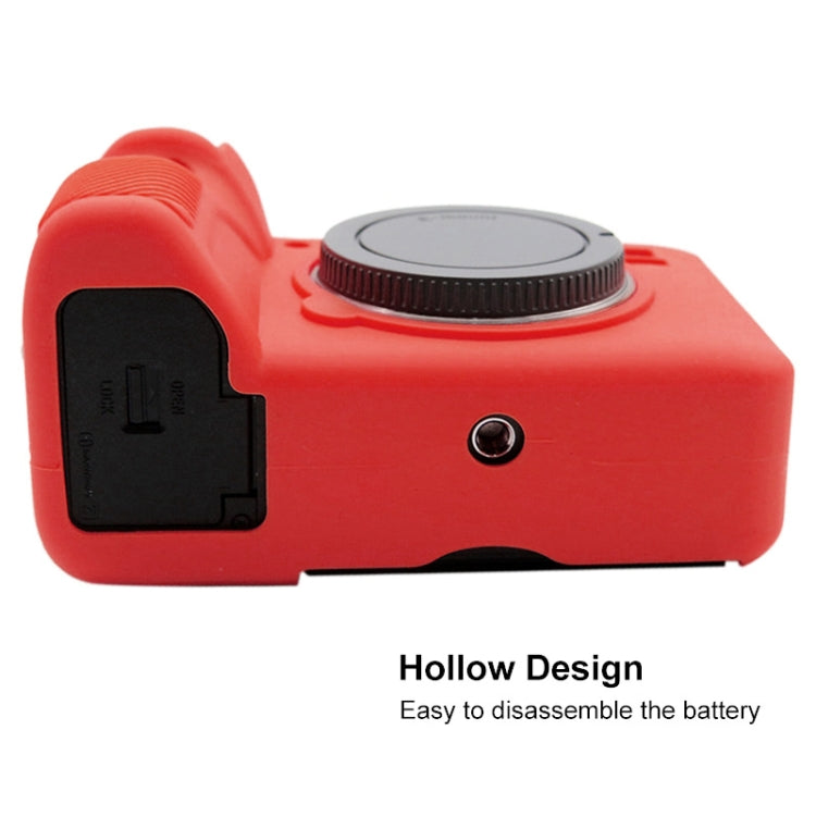 PULUZ Soft Silicone Protective Case for Sony ILCE-9M2/ Alpha 9 II / A92(Red)