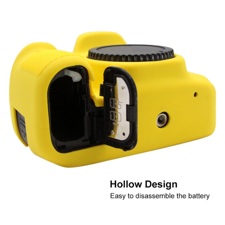 PULUZ Soft Silicone Protective Case for Canon EOS 90D(Yellow)