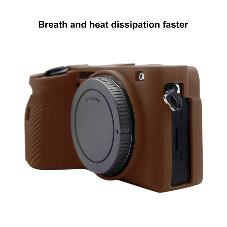 PULUZ Soft Silicone Protective Case for Sony A6600 / ILCE-6600(Coffee)