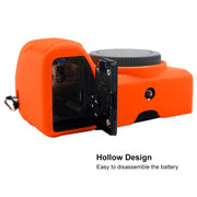 PULUZ Soft Silicone Protective Case for Sony A6600 / ILCE-6600(Orange)